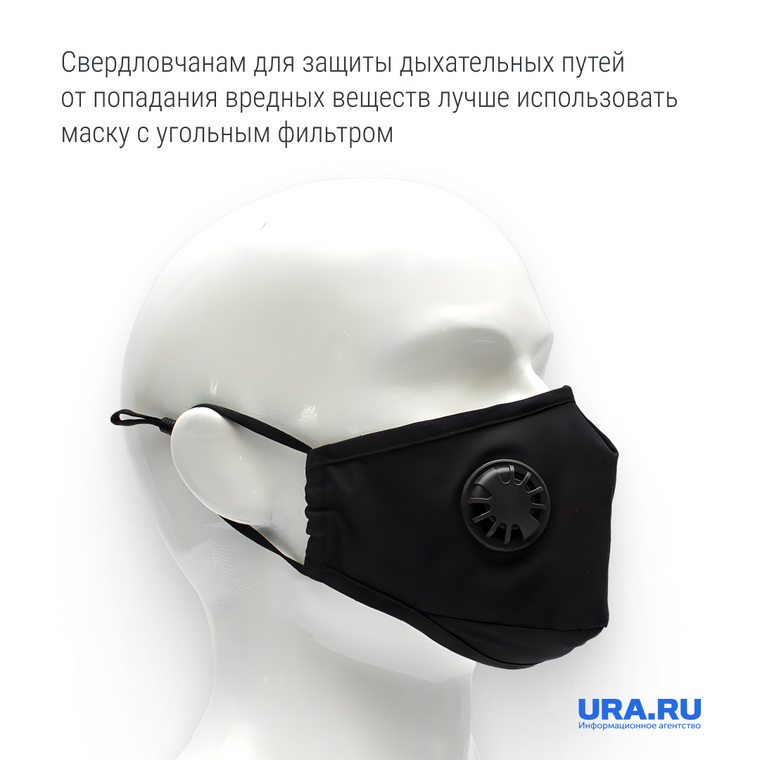 Защитная маска с угольным фильтром поможет защититься от смога