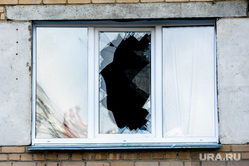 Последствия взрыва кислородной станции в госпитале на базе ГКБ№2. Челябинск, выбитые окна, стекла, жилой дом после взрыва
