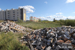 Пустырь для  строительства школы в заозерном. Курган , строительный мусор, заозерный, пустырь для школы