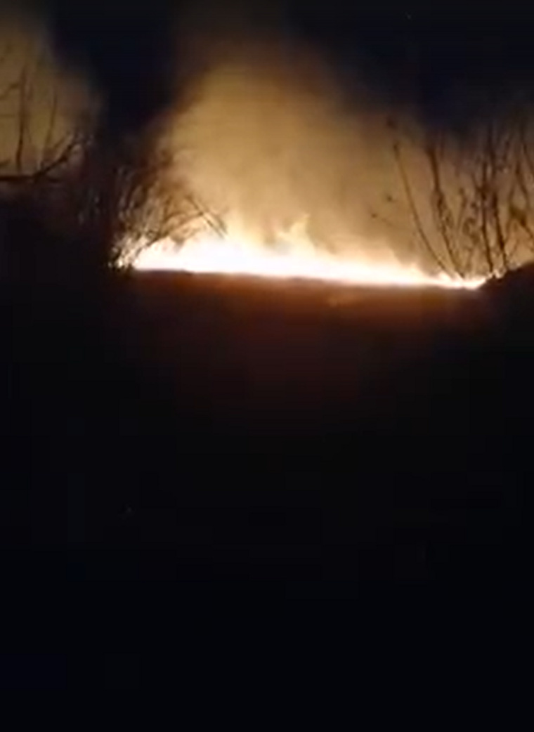 Пожар возле СНТ «Речник»