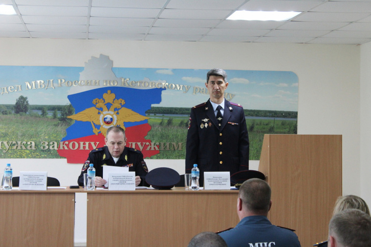 Курганский генерал полиции Дмитрий Свинов представил нового начальника Кетовского ОМВД