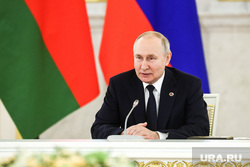 Владимир Путин и Александр Лукашенко на заседании высшего Госсовета союзного государства России и Белоруссии. Москва, путин владимир
