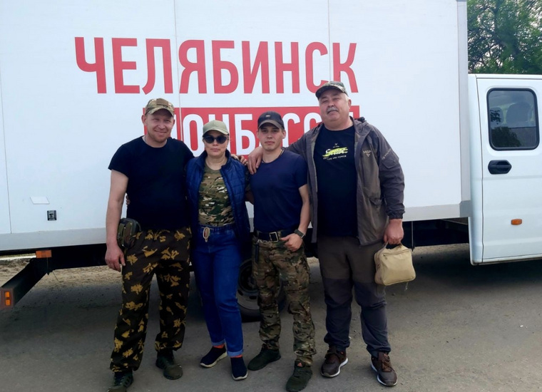 Новоайдар стал местом встречи для передачи помощи челябинским бойцам