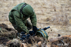 Combat coordination of those mobilized at the Chebarkul training ground of the Central Military District.  Chelyabinsk region, exercises, army, military, soldiers, weapons, weapons, war, fighters, combat operations, range, own, combat coordination, grenade launchers