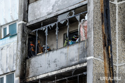 Последствия взрыва кислородной станции в госпитале на базе ГКБ№2. Челябинск, мчс, пожар, балкон, огонь, выбитые окна, стекла, жилой дом после взрыва