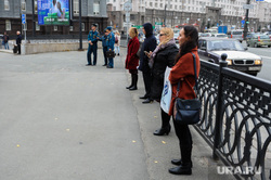 Пожарные учения по эвакуации людей из здания Арбитражного суда. Челябинск, зрители