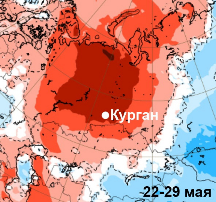 В Кургане на конец мая синоптики обещают сухую