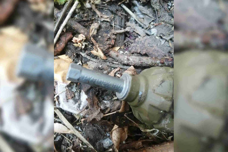 Гранату нашли в районе Заозерный