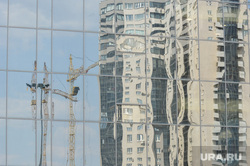 Новостройки. Челябинск, зеркало, отражение, недвижимость, жилье, новостройки, стекло