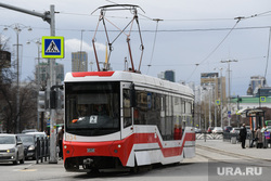 Views of Yekaterinburg, uvz tram, route 2