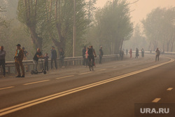 Fire, Tyunin Highway.  Kurgan, fire, smoke, tyunin highway, smog, smoke