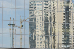 Новостройки. Челябинск, зеркало, отражение, недвижимость, жилье, новостройки, стекло