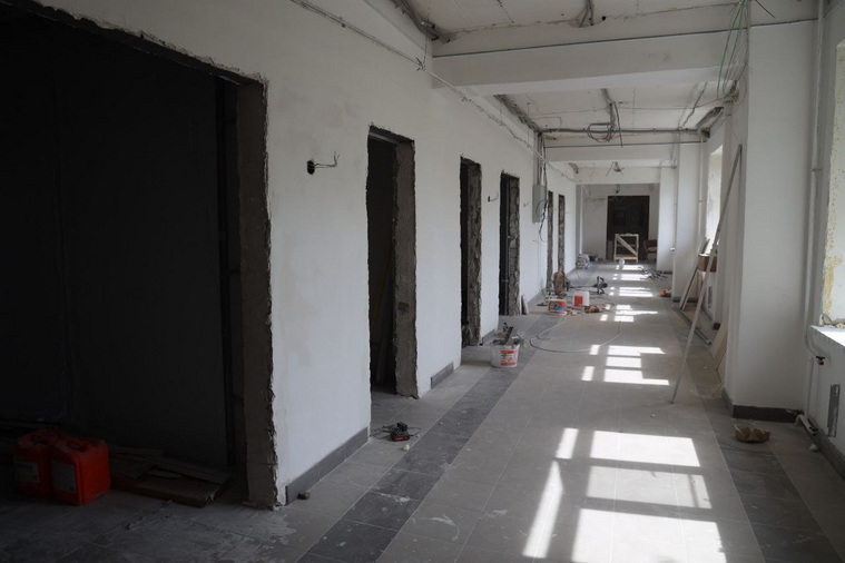 В Курганской областной детской больнице проходит ремонт
