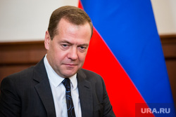 Meeting between Russian Prime Minister Dmitry Medvedev and Khanty-Mansi Autonomous Okrug Governor Natalia Komarova.  Khanty-Mansiysk, portrait, Dmitry Medvedev