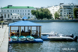Виды Екатеринбурга, лодочная станция, лето, лодки, набережная реки исеть, виды екатеринбург