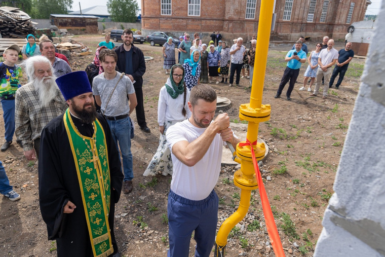Подключение храма к газопроводу обошлось в шесть млн рублей