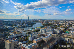 Панорама города. Екатеринбург, вид города, городской пруд, город екатеринбург, вид сверху, панорама города