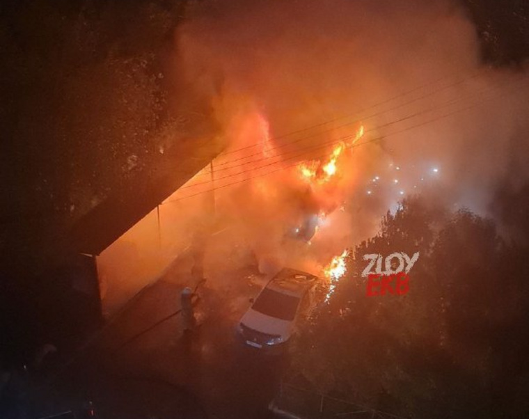 Пожар вспыхнул вечером 10 июня во дворе дома