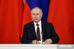 Президент России Владимир Путин и председатель КНР Си Цзинь Пин на встрече во время совместного заявления в Кремле. Москва, путин владимир, топ