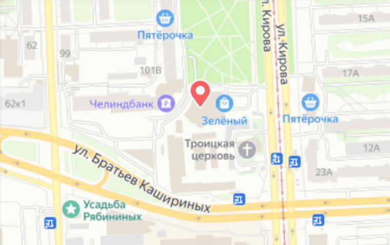 Торговый комплекс находится в центре Челябинска