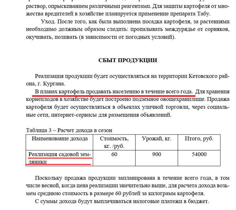 Бизнес-концепция по выращиванию картофеля