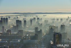 Зимний обзор бассейна Sky Infinity Pool. Екатеринбург, город екатеринбург, вид сверху, панорама города