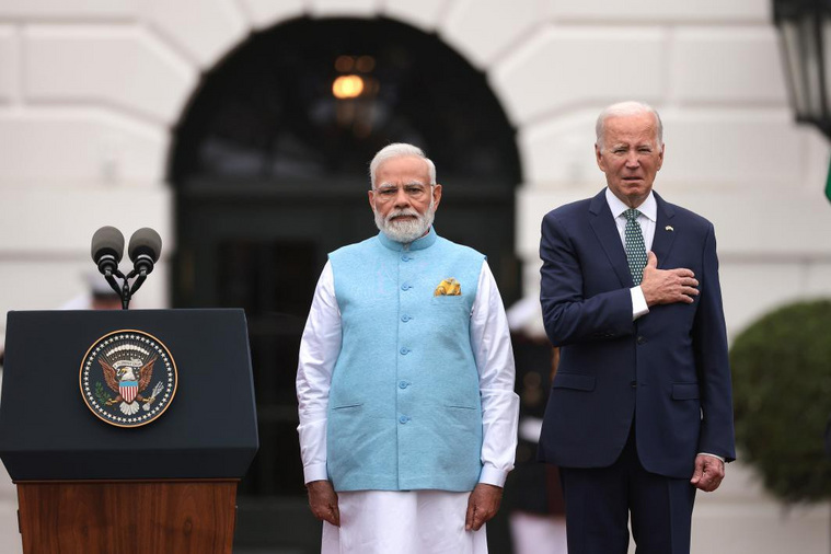 Байден на встрече с Моди перепутал гимн США с гимном Индии