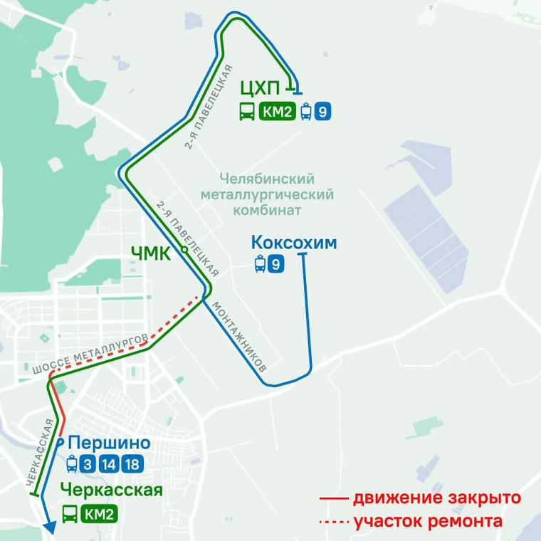 Трамвай 100 карта