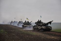 Вооруженные силы Украины. stock, колонна, танк, всу, stock