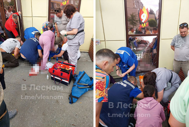 Девушке оказывали помощь врачи и прохожие