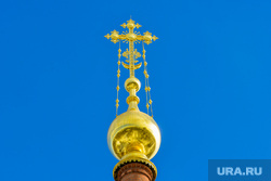 Виды города. Челябинск, крест, храм, церковь, храм александра невского, вера, христианство, купола, рпц, золотые купола, православие