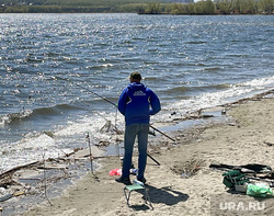 Рыбалка. Челябинск, вода, берег, озеро, водоем, лето, волны, увлечение, рыболов, шершневское водохранилище, водохранилище, рыбалка