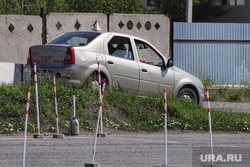 Автодром. Курган, автодром, учебный автомобиль, автошкола, учебная машина, экзамен пдд