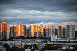 Погода. Пермь, многоэтажки, закат, жилье, новостройка