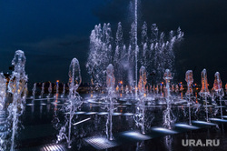 Открытие фонтана в парковой зоне «Притяжение». Магнитогорск, светомузыкальный фонтан
