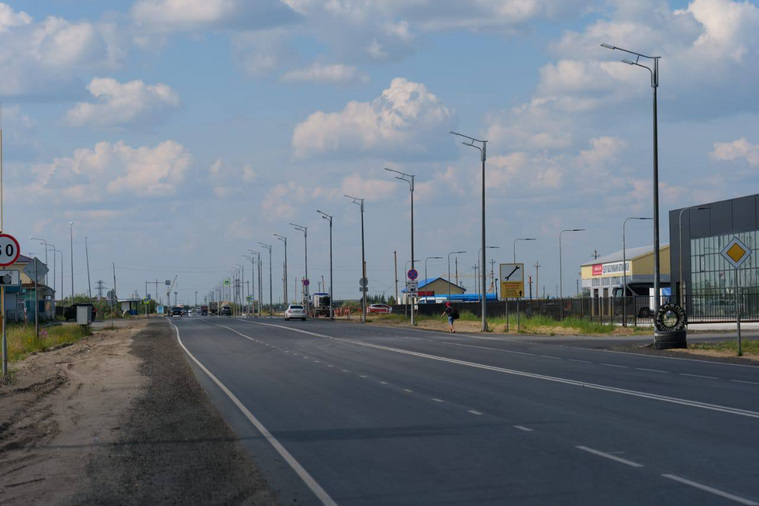 Свежеотремонтированные дороги в Новом Уренгое