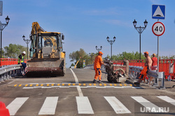 Кировский мост. Курган , дорожные работы, кировский мост