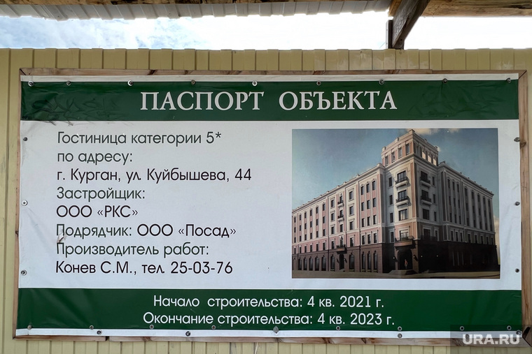 Место застройки пятизвездочной гостиницы по улице Куйбышева. Курган