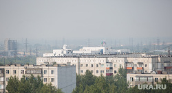 Дым от лесных пожаров. Сургут, дым на городом