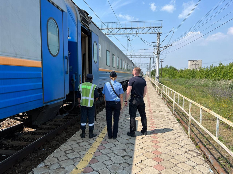 Сотрудники ФСБ задержали в исламского экстремиста в поезде на курганской границе с Казахстаном