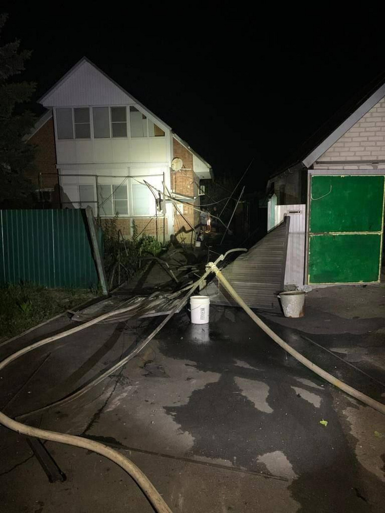 Последствия прилета БПЛА в Ростовской области