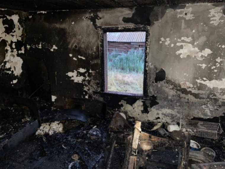 В одном из сел Курганской области прошел пожар, который привел к смерти одного из жителей