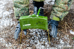 Боевое слаживание мобилизованных на Чебаркульском полигоне ЦВО. Челябинская область, учения, армия, военные, солдаты, оружие, вооружение, война, мина, бойцы, минное поле, боевые действия, полигон, сво, боевое слаживание