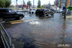 Затопление улицы, Челябинск, вода, потоп