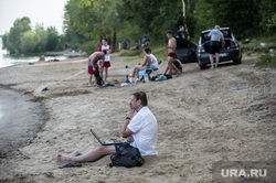 Вечер на реке Кама. Пермь, река кама, удаленная работа, лето в городе, пляжный отдых, жара в городе, отдых на реке