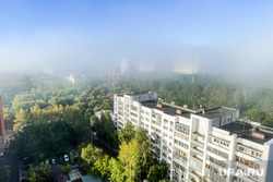 Туман. Челябинск , погода, город, климат, осень, туман