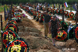 Аллея героев ЧВК Вагнер на Северном кладбище города Березовский. Свердловская область, аллея героев чвк вагенр, северное кладбище березовского
