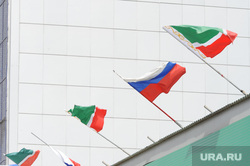 Чечня. Грозный , чечня, грозный, флаги россии чечни