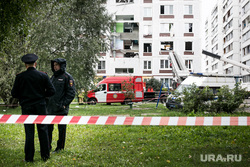 Последствия взрыва газа в доме 9А на улице 28 июня в  Ногинске. Москва, газ, последствия, полиция, оцепление