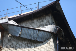 Пожар на Луначарского. Тюмень , последствия пожара, крыша обрушилась